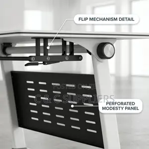Folding White Training/Study Table.