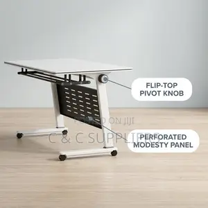 Folding White Training/Study Table.