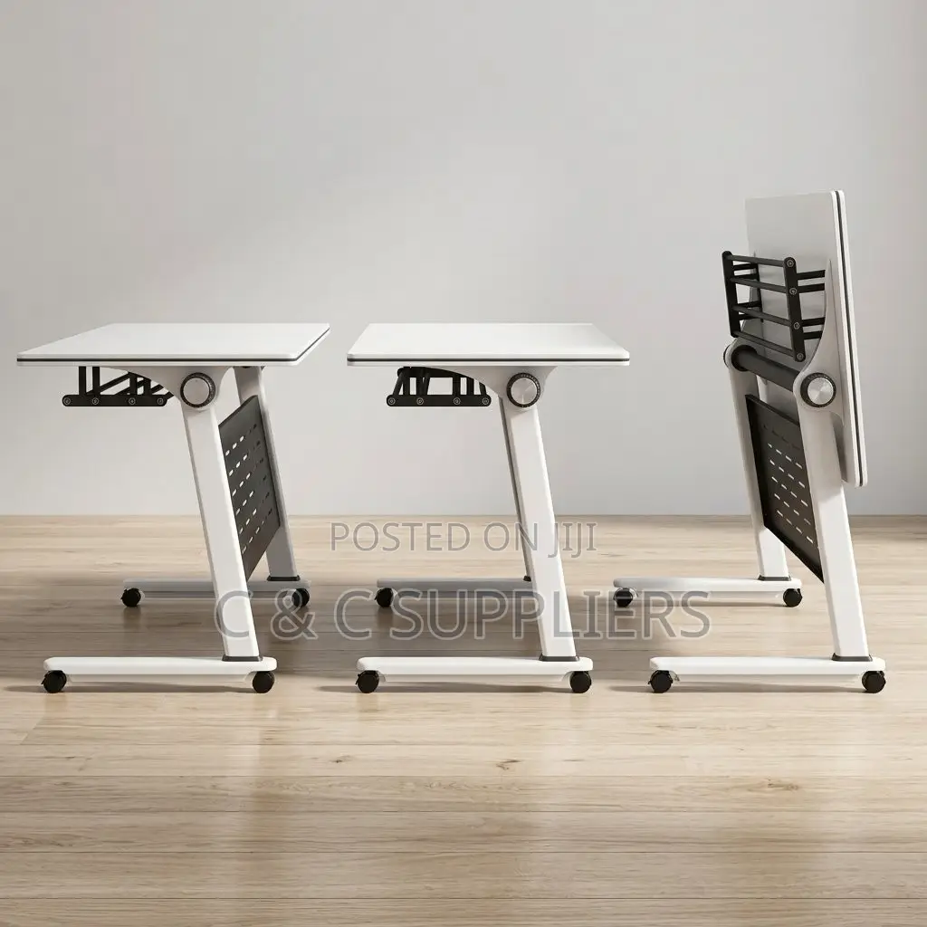 Folding White Training/Study Table.