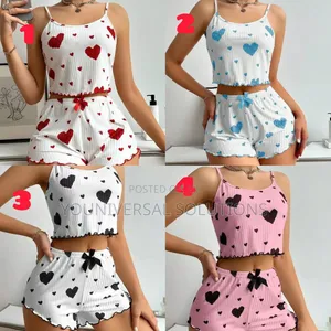 ! New In *Love 2 PC Pajama Set(A1360)* Quality Top Notch