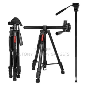 Kingjoy VT-890H Aluminum Camera Tripod and Monopod 178cm