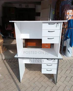 Standing Modern Office Desk With 3 Drawer