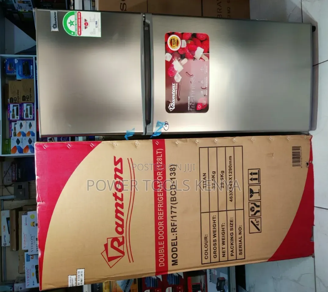 Ramtons 128l Double Door Refrigerator (Model: RF/177 / )