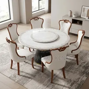 Dining Set; Spacious 6 Seater Dining Set for Guests and Entertaining