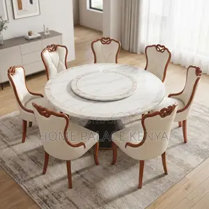 Dining Set; Spacious 6 Seater Dining Set for Guests and Entertaining