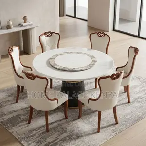 Dining Set; Spacious 6 Seater Dining Set for Guests and Entertaining