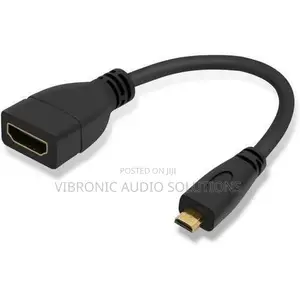 Micro HDMI Male to HDMI Female Adapter Short Cable 4K 60hz for Display