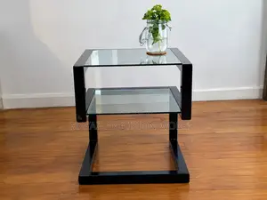 Modern Infinity Glass Side Table