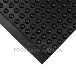 Black Cushioned Anti Fatigue Bubble Mat 90x60cm for Workstations