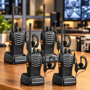 Baofeng BF-888S 4PCS Walkie Talkie Radios With Earpieces & Chargers