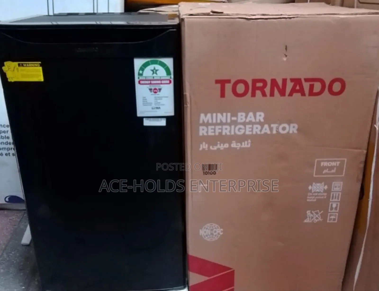 Tornado 100 Litres Single Door Refrigerator (Fridge) - Black