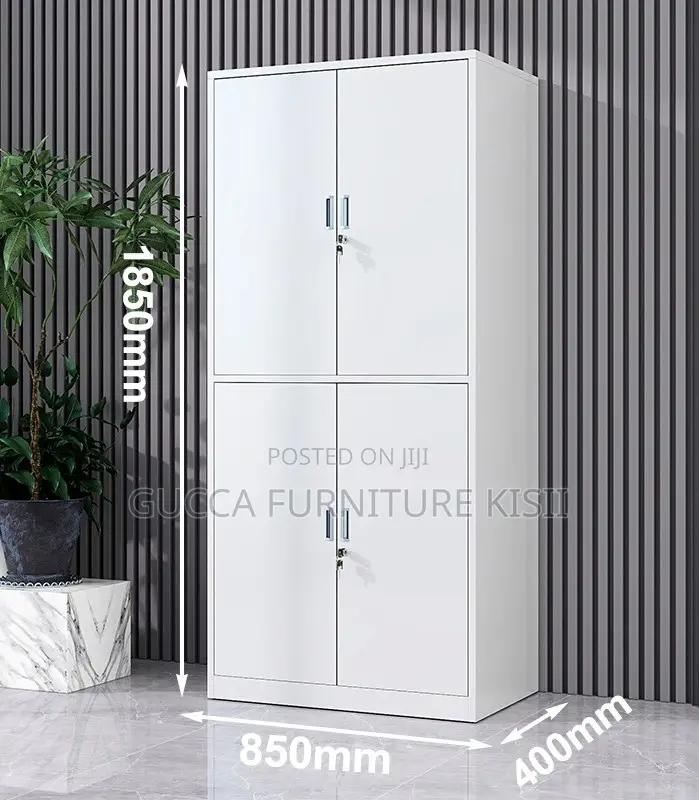 4 Door Lockable Metallic Storage Locker Box