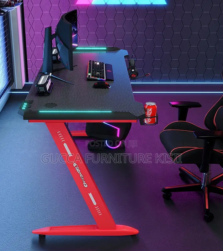 Modern LED 120CM Powered Gaming Desk