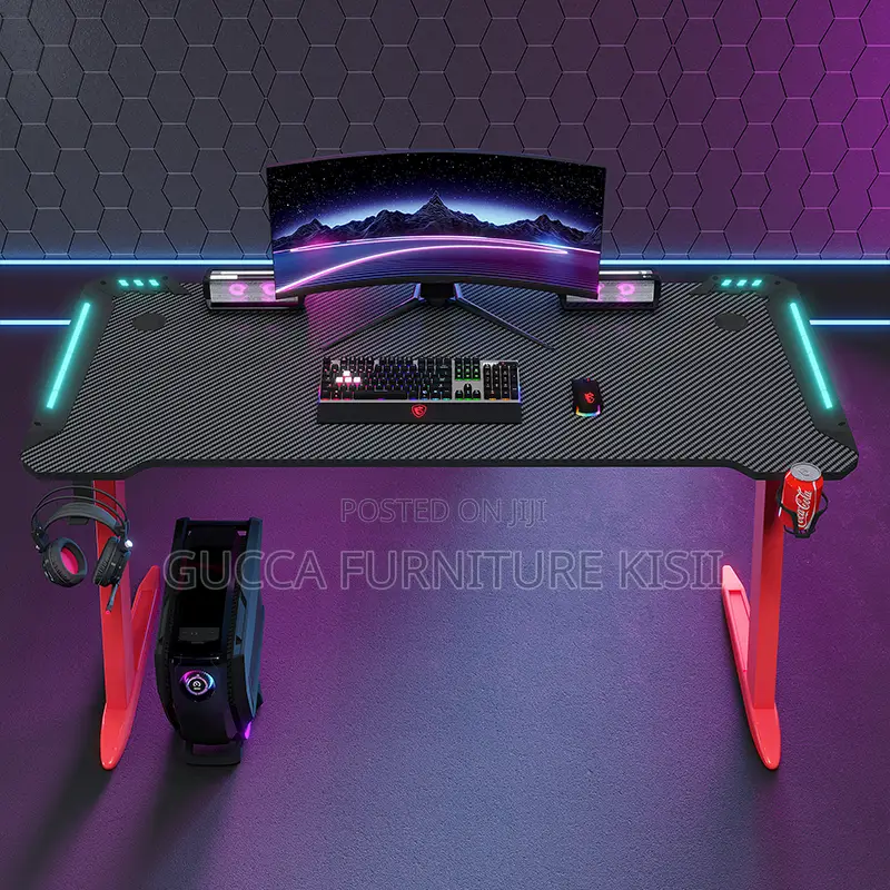 Modern LED 120CM Powered Gaming Desk