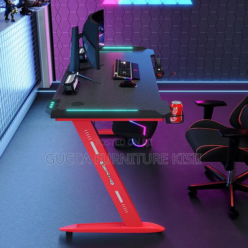 Modern LED 120CM Powered Gaming Desk