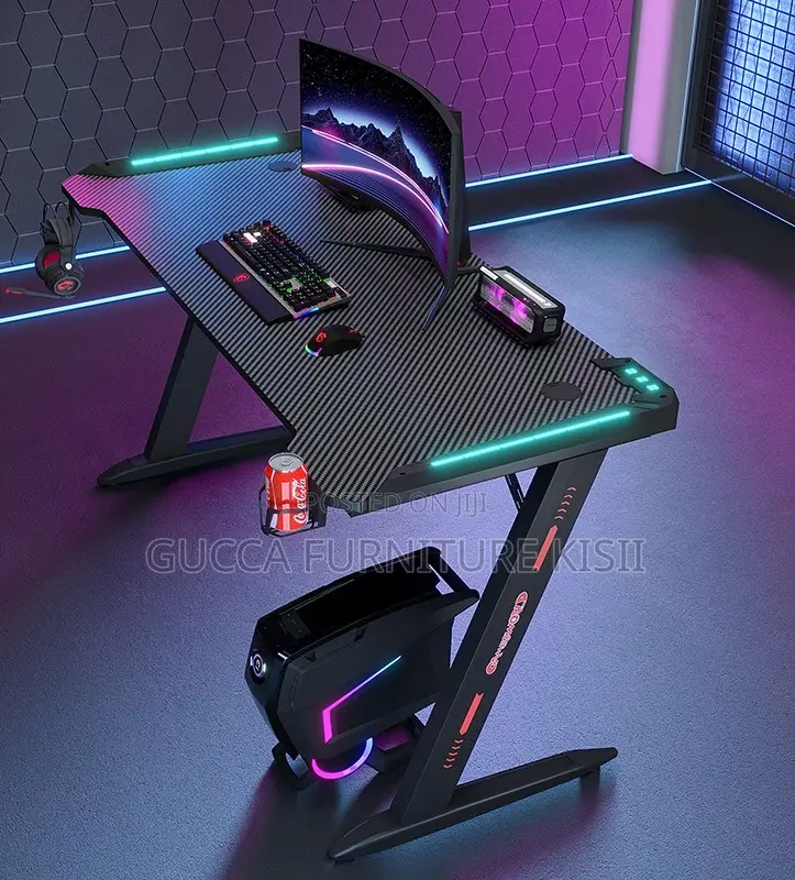 Modern LED 120CM Powered Gaming Desk