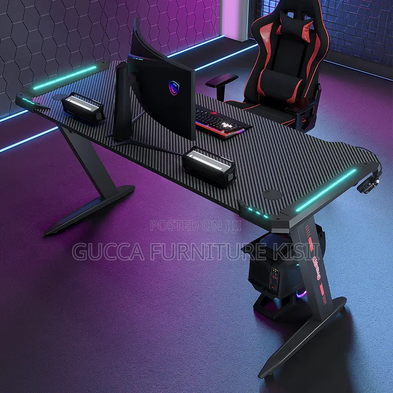 Modern LED 120CM Powered Gaming Desk