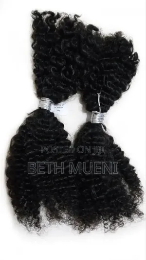 Human Hair Extensions Afro Kinky Curly 4b