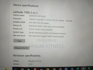 Laptop Dell Latitude 7390 8GB Intel Core i5 SSD 512GB