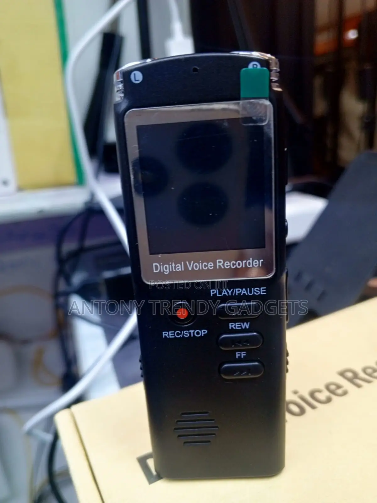 8GB Voice Recorder With REC, Play, Rewind and Fast Forward
