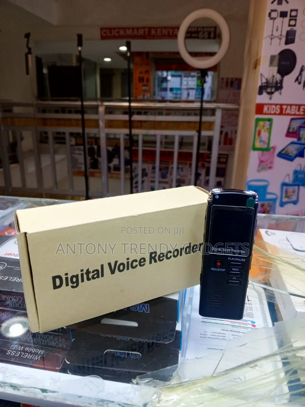 8GB Voice Recorder With REC, Play, Rewind and Fast Forward