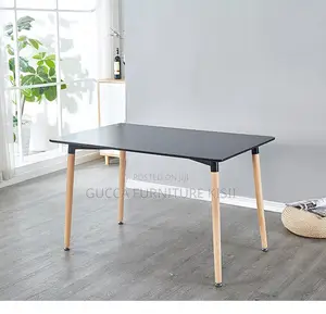 Patio Rectangular Black 6 Seater Table