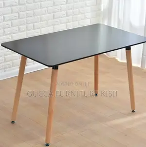 Patio Rectangular Black 6 Seater Table