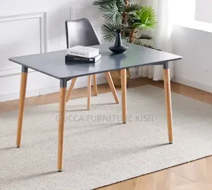 Patio Rectangular Black 6 Seater Table