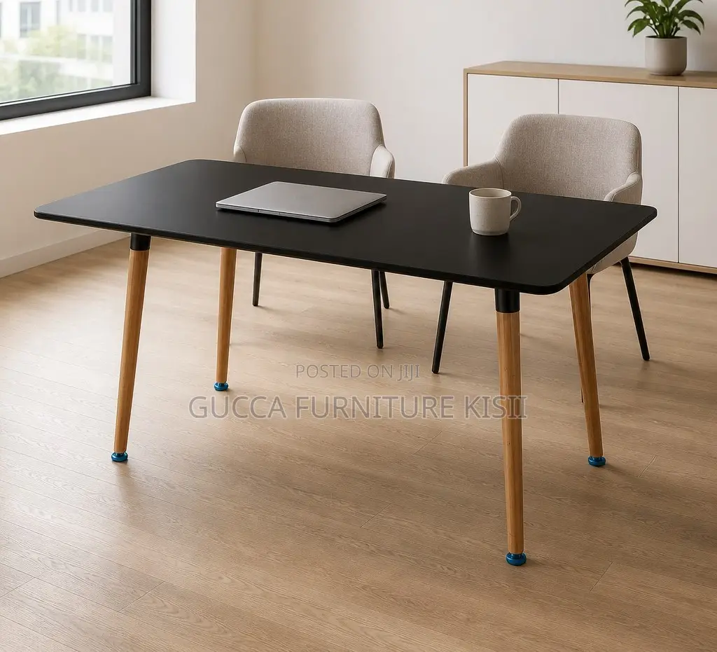 Patio Rectangular Black 6 Seater Table