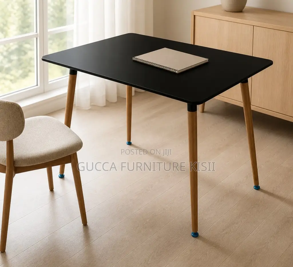 Patio Rectangular Black 6 Seater Table