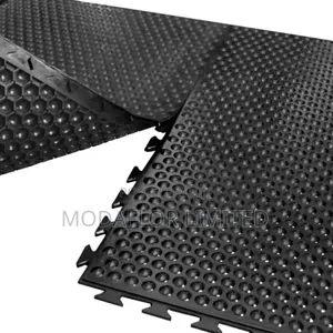 90x60cm Black Anti-Fatigue Bubble Mat for Office Workstations