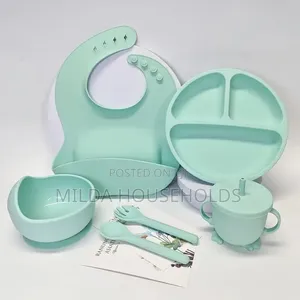 6pc Silicone Baby Feeding Cutlery Set