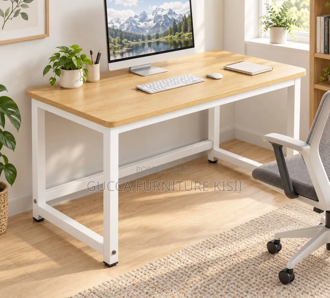 Rectangular 1200mm Custom Home Office Computer Desk