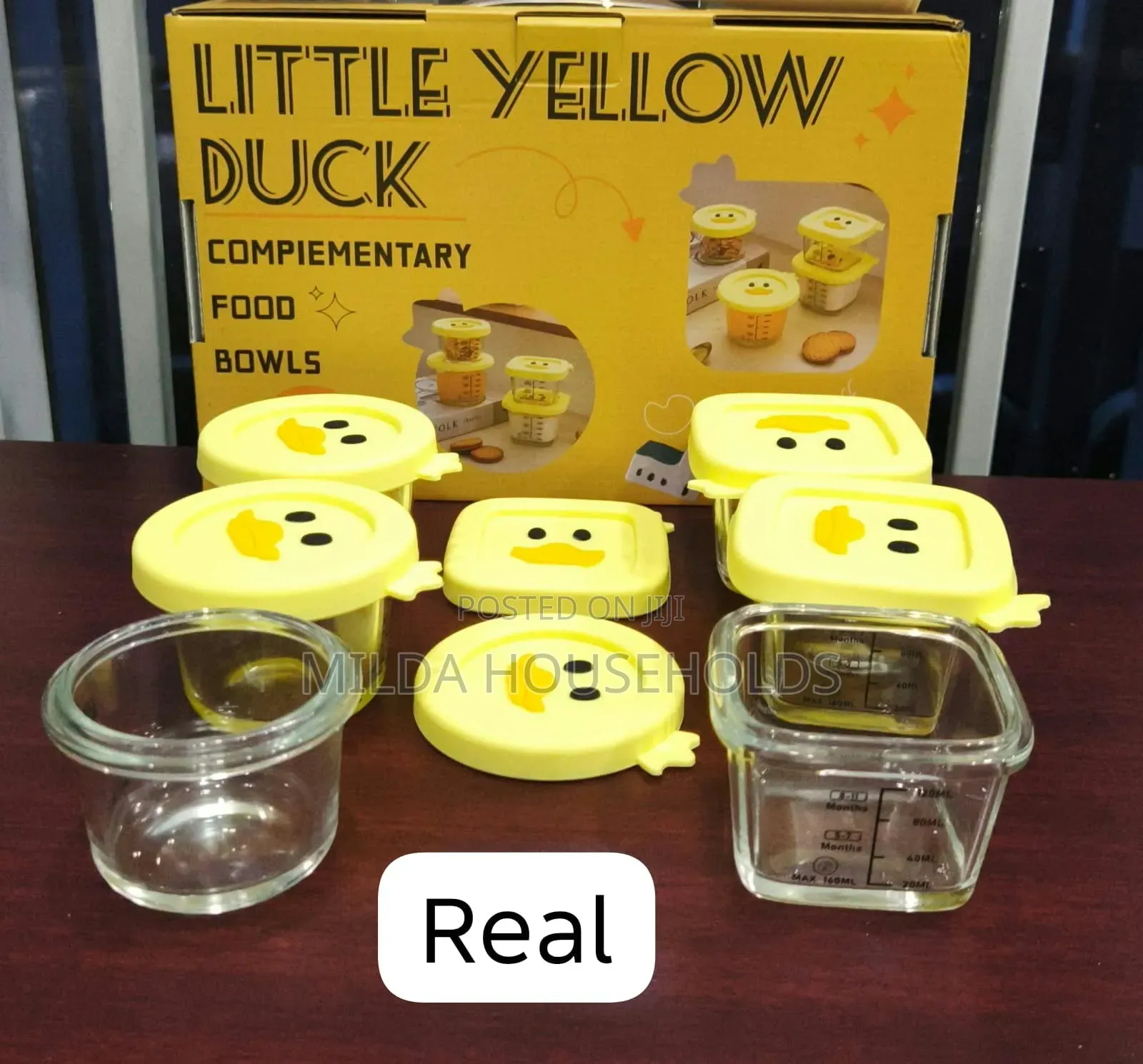 6pc Little Yellow Duck Complimentary Food Bowls