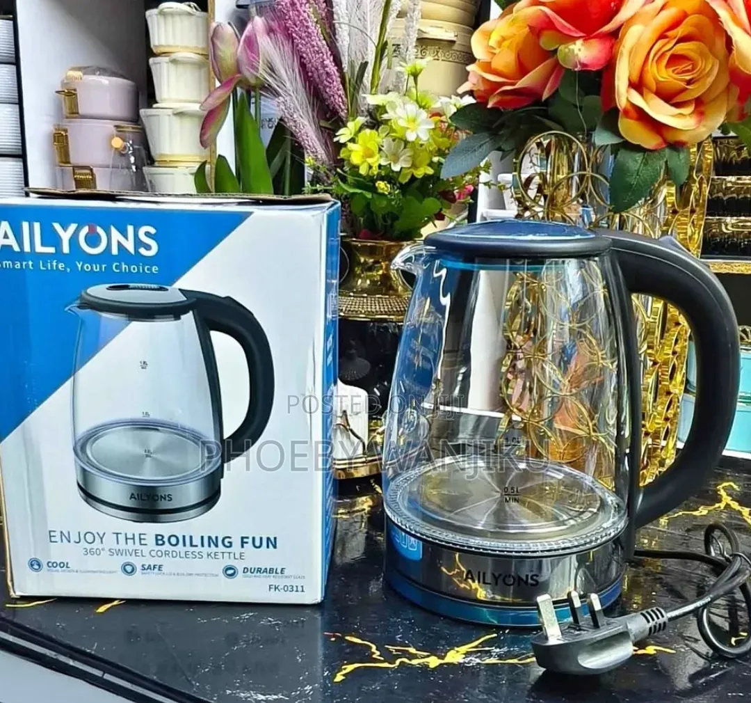 Quality Ailyons Glass Kettle 2litres