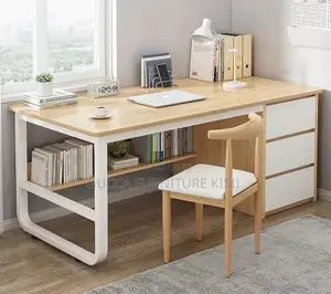 Home Office Space Custom Computer Desk With Storage.