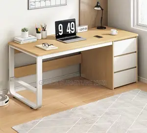 Home Office Space Custom Computer Desk With Storage.