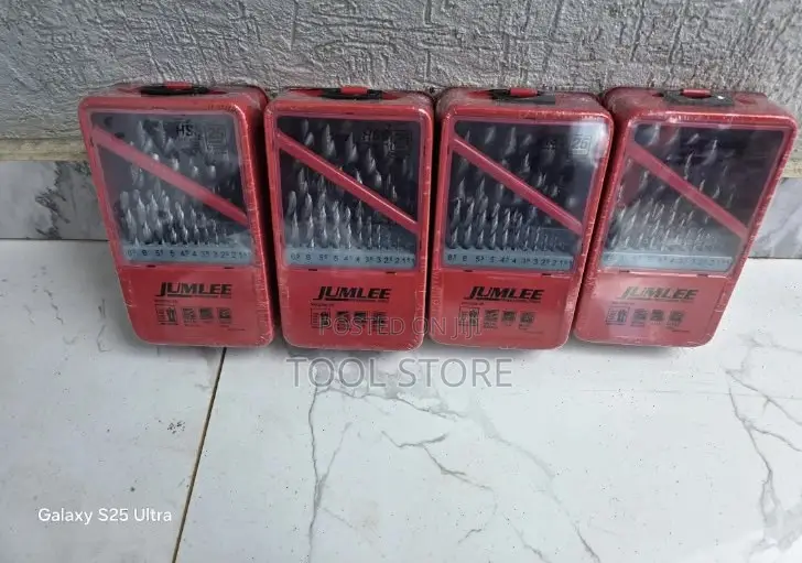Jumlee HSS 25-Piece Drill Bit Set/Assorted HSS Metal Drilling Set