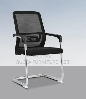 Midback Cantilever Mesh Desk Visitor's Chair.
