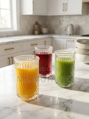 6 PCs Aesthetic 410 Ml Water / Juice Glasses