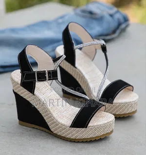 Ladies Rhinestone Wedge Sandals (Size 36-43)