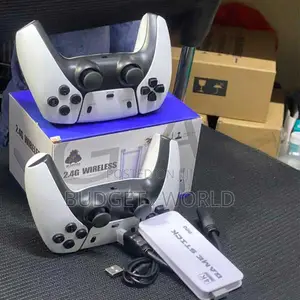 4K Console With Controllers White Style HDMI Game Stick M15