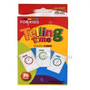 Flash Cards Set Professions Ocean Fish Telling Time Colours