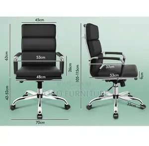 Office Chair; Ergonomic Adjustable Leather Office Chair