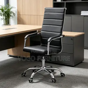 Office Chair; Ergonomic Adjustable Leather Office Chair