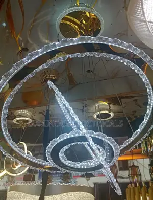 Luxury Musical Treble Clef LED Chandelier Modern Crystal Pendant Light