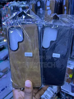 Leather Textured Back Cases Are Brown and Black for Galaxy S26 Ultra