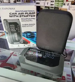 Euromax Smart Digital Tyre Pump With Emergency Car Starter