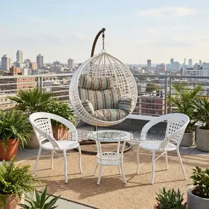 Outdoor Furniture; Hammock Swing With 2-Seater Set