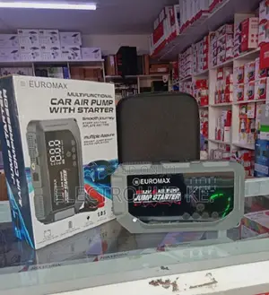 Euromax Portable Digital Air Pump for Car Tyres and Jump Starting